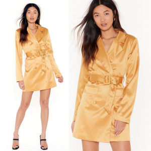 NWT Powers That Be Satin Blazer Dress